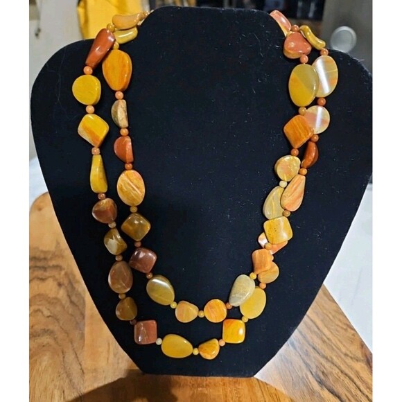 Jay King Necklace Sterling  DTR Mine Finds Two Strand Mixed Red Jasper Necklace - Picture 2 of 5